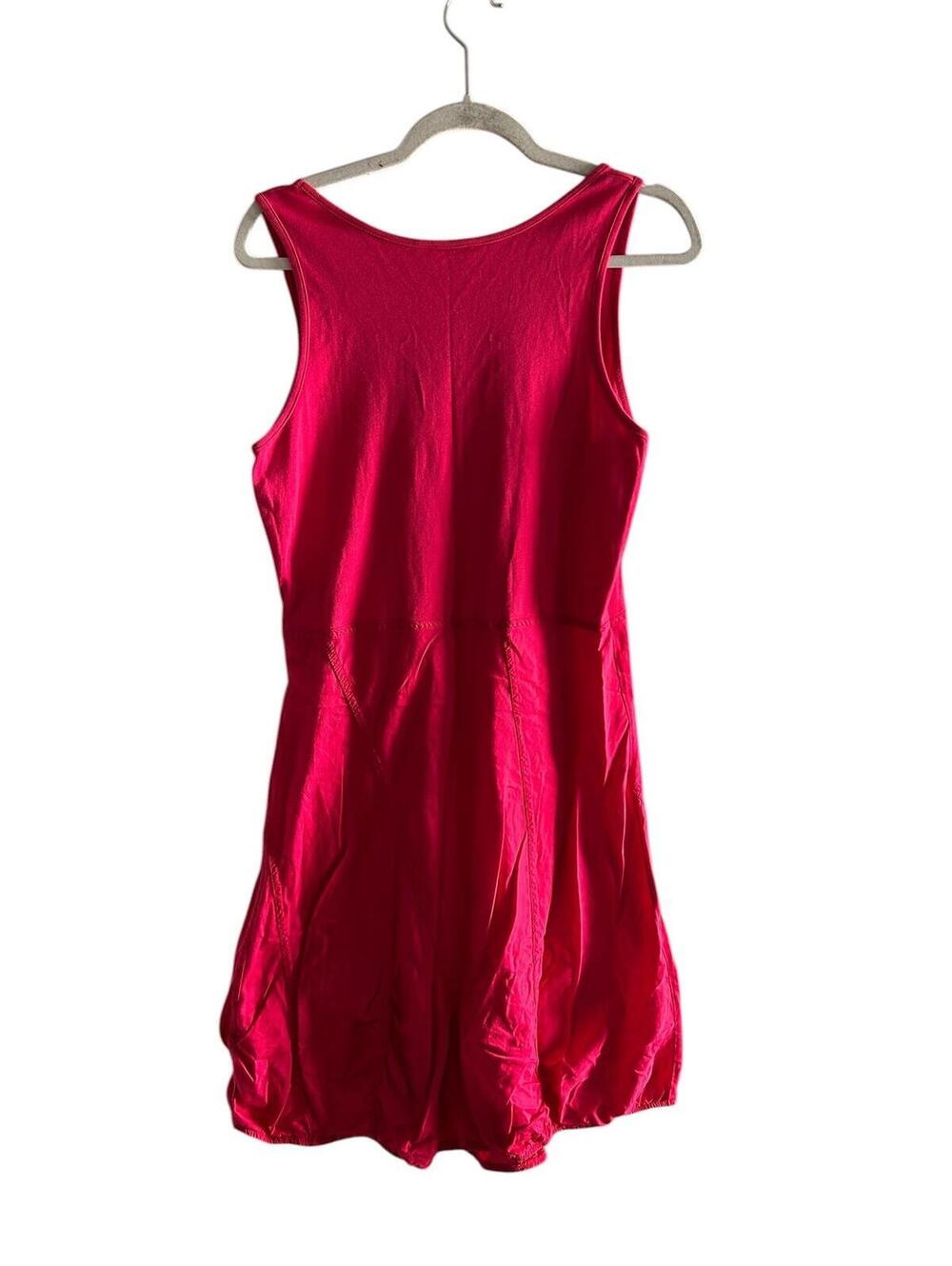 Sandwich Pink Cotton Bubble Hem Midi Dress Sleeveless Tank M - Picture 6 of 11